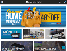 Tablet Screenshot of monoprice.com